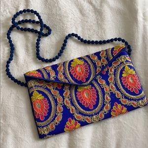 HAND-STITCHED REAL SILK HANDBAG